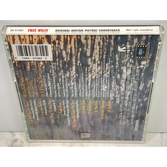 Free Willy CD Original Motion Picture Soundtrack 1993 12 Tracks - Picture 6 of 6